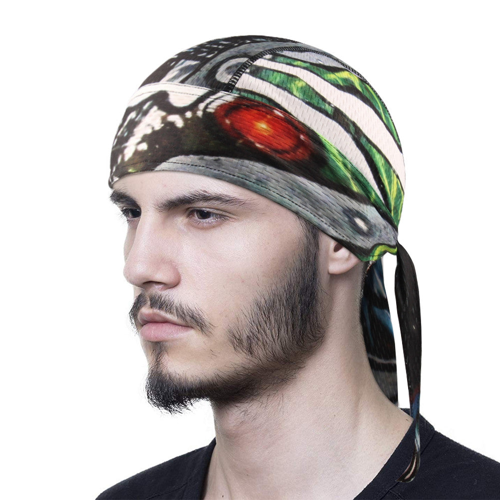 Sweat Wicking Skull Cap Beanie Quick Dry Breathable Stretch Adjustable Bandana Head Sun Hat for Men Women