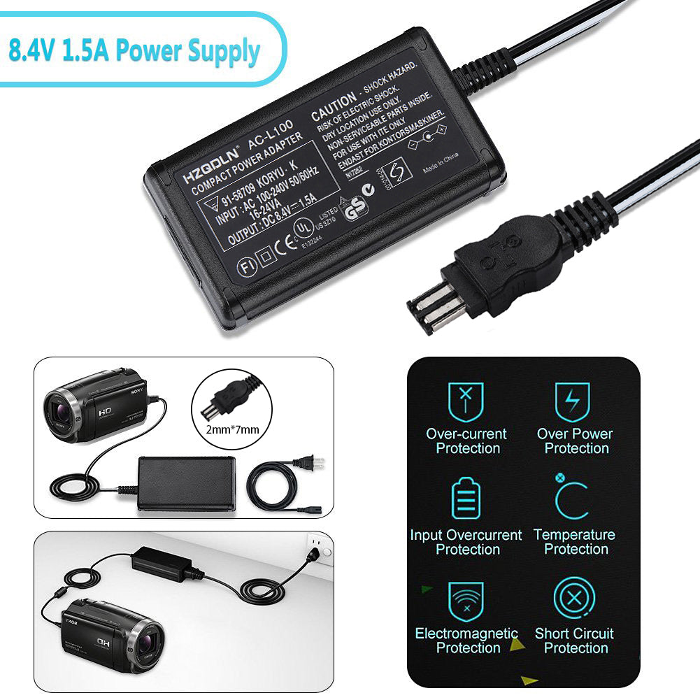 AC Power Adaptor Charger for Sony DCR-TRV103, DCR-TRV110, DCR-TRV120, DCR-TRV130, DCR-TRV140, DCR-TRV150 Handycam Camcorder