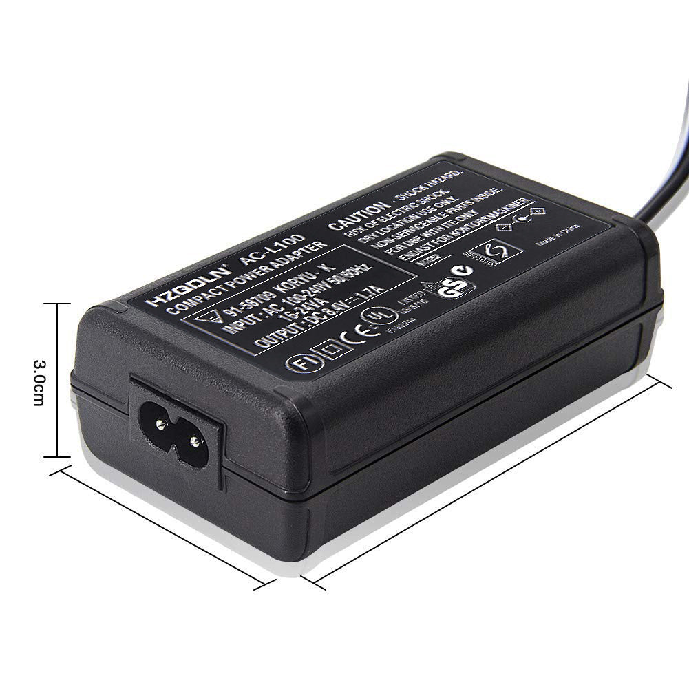 AC Power Adaptor Charger for Sony DCR-TRV103, DCR-TRV110, DCR-TRV120, DCR-TRV130, DCR-TRV140, DCR-TRV150 Handycam Camcorder